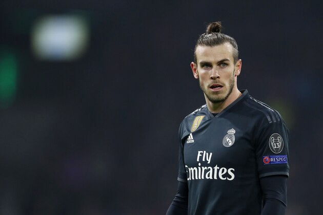 Gareth Bale of Real Madrid during the UEFA Champions League round of 16 match Ajax Amsterdam and Real Madrid at the Johan Cruijff Arena on February 13, 2019 in Amsterdam, The Netherlands(Photo by VI Images via Getty Images)