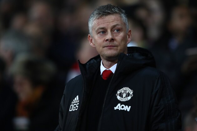 MANCHESTER, ENGLAND - FEBRUARY 12: Ole Gunnar Solskjaer the manager of Manchester United during the UEFA Champions League Round of 16 First Leg match between Manchester United and Paris Saint-Germain at Old Trafford on February 12, 2019 in Manchester, England. (Photo by Michael Steele/Getty Images)