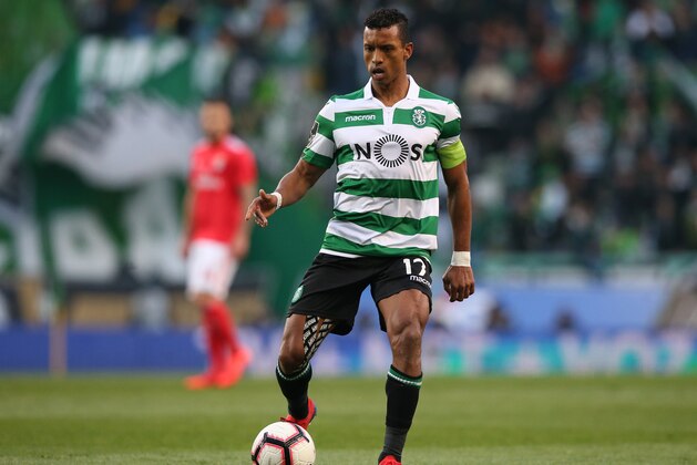 LISBON, PORTUGAL - FEBRUARY 3: Nani of Sporting CP in action during the Liga NOS match between Sporting CP and SL Benfica at Estadio Jose Alvalade on February 3, 2019 in Lisbon, Portugal.  (Photo by Gualter Fatia/Getty Images)