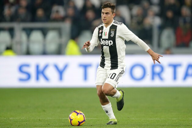 TURIN, ITALY - FEBRUARY 15: Paulo Dybala of Juventus  during the Italian Serie A   match between Juventus v Frosinone at the Allianz Stadium on February 15, 2019 in Turin Italy (Photo by Peter Lous/Soccrates/Getty Images)