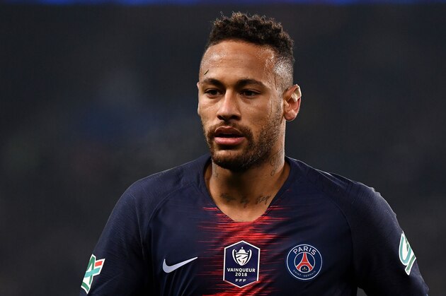 Paris Saint-Germain's Brazilian forward Neymar looks on during the French Cup round of 32 football match between Paris Saint-Germain (PSG) and Strasbourg (RCS) at the Parc des Princes stadium in Paris on January 23, 2019. (Photo by FRANCK FIFE / AFP)        (Photo credit should read FRANCK FIFE/AFP/Getty Images)