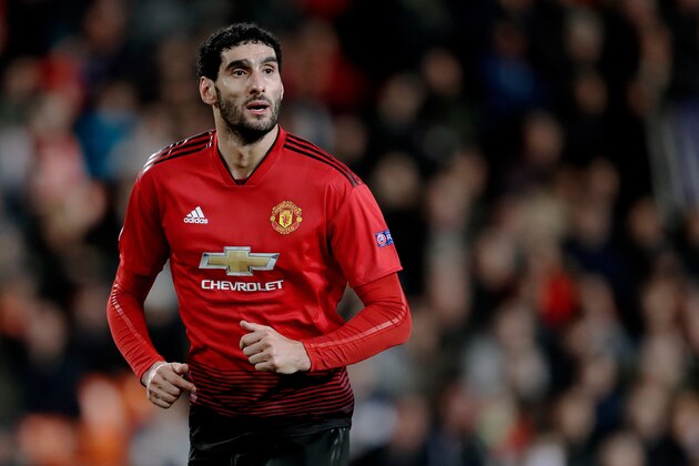 VALENCIA, SPAIN - DECEMBER 12: Marouane Fellaini of Manchester United  during the UEFA Champions League  match between Valencia v Manchester United at the Estadio de Mestalla on December 12, 2018 in Valencia Spain (Photo by Jeroen Meuwsen/Soccrates/Getty Images)