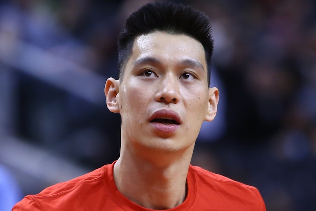 TORONTO, ON - FEBRUARY 13:  New signing Jeremy Lin #17 of the Toronto Raptors looks on prior to an NBA game against the Washington Wizards at Scotiabank Arena on February 13, 2019 in Toronto, Canada.  NOTE TO USER: User expressly acknowledges and agrees that, by downloading and or using this photograph, User is consenting to the terms and conditions of the Getty Images License Agreement.  (Photo by Vaughn Ridley/Getty Images)
