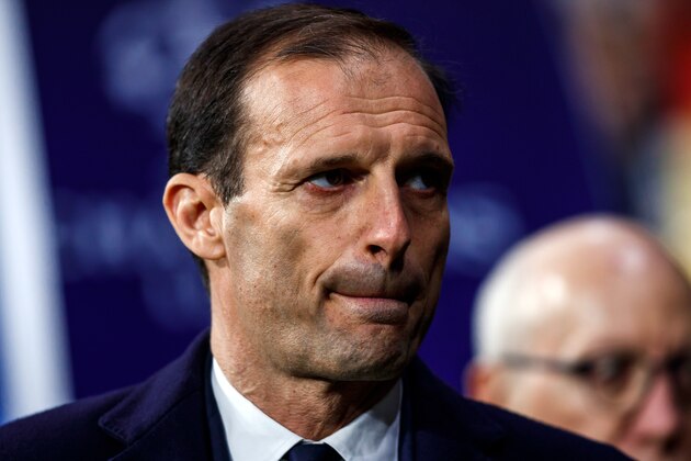 MADRID, SPAIN - FEBRUARY 20: Head coach Massimiliano Allegri of Juventus looks on during the UEFA Champions League Round of 16 First Leg match between Club Atletico de Madrid and Juventus at Estadio Wanda Metropolitano on February 20, 2019 in Madrid, Spain. (Photo by TF-Images/TF-Images via Getty Images)