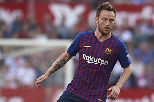 SEVILLE, SPAIN - FEBRUARY 23: Ivan Rakitic of Barcelona in action during the La Liga match between Sevilla FC and FC Barcelona at Estadio Ramon Sanchez Pizjuan on February 23, 2019 in Seville, Spain. (Photo by Quality Sport Images/Getty Images)