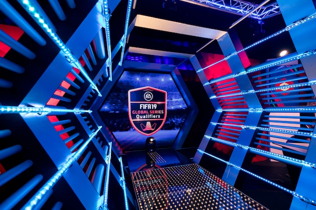LONDON,ENGLAND – JANUARY 21: A general view in the Gfinity FIFA 19 Global Series, held at the Gfinity Arena on 21 January 2019 in Fulham Broadway, London, United Kingdom (Photo by Joe Brady/MB Media/Getty Images)