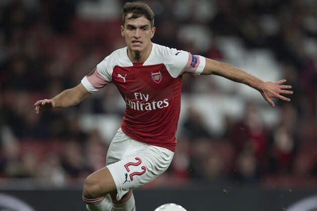 LONDON, ENGLAND - FEBRUARY 21: Denis Suarez of Arsenal in action during the UEFA Europa League Round of 32 Second Leg match between Arsenal and BATE Borisov at England on February 21, 2019 in London, United Kingdom. (Photo by Visionhaus/Getty Images)