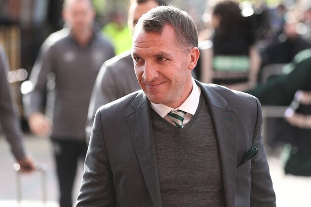 GLASGOW, SCOTLAND - FEBRUARY 24: Celtic manager Brendan Rodgers is seen arriving prior to the Ladbrokes Premiership match between Celtic and Motherwell at Celtic Park on February 24, 2019 in Glasgow, United Kingdom. (Photo by Ian MacNicol/Getty Images)
