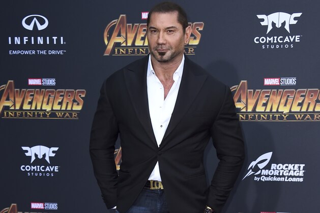 Dave Bautista arrives at the world premiere of