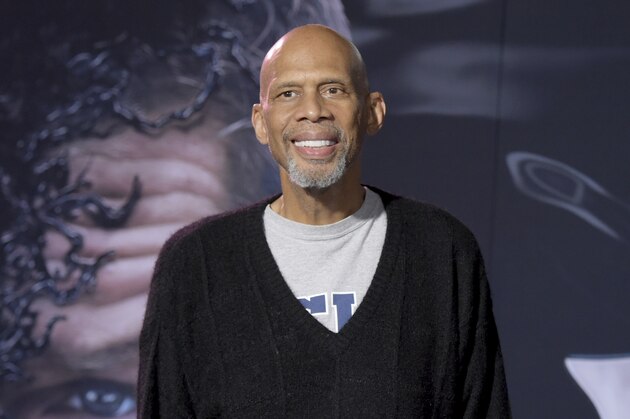 Kareem Abdul-Jabbar arrives at the world premiere of