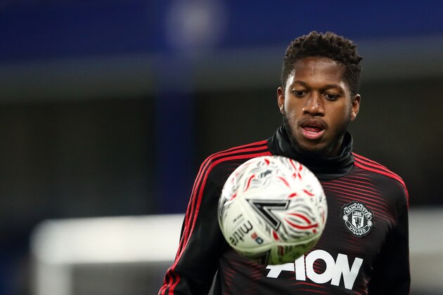 LONDON, ENGLAND - FEBRUARY 18: Fred of Manchester United during the FA Cup Fifth Round match between Chelsea and Manchester United at Stamford Bridge on February 18, 2019 in London, United Kingdom. (Photo by James Williamson - AMA/Getty Images)