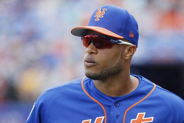 PORT ST. LUCIE, FL - FEBRUARY 26: Robinson Cano #24 of the New York Mets looks on prior to a Grapefruit League spring training game against the Detroit Tigers at First Data Field on February 26, 2019 in Port St. Lucie, Florida. The Tigers won 14-4. (Photo by Joe Robbins/Getty Images)