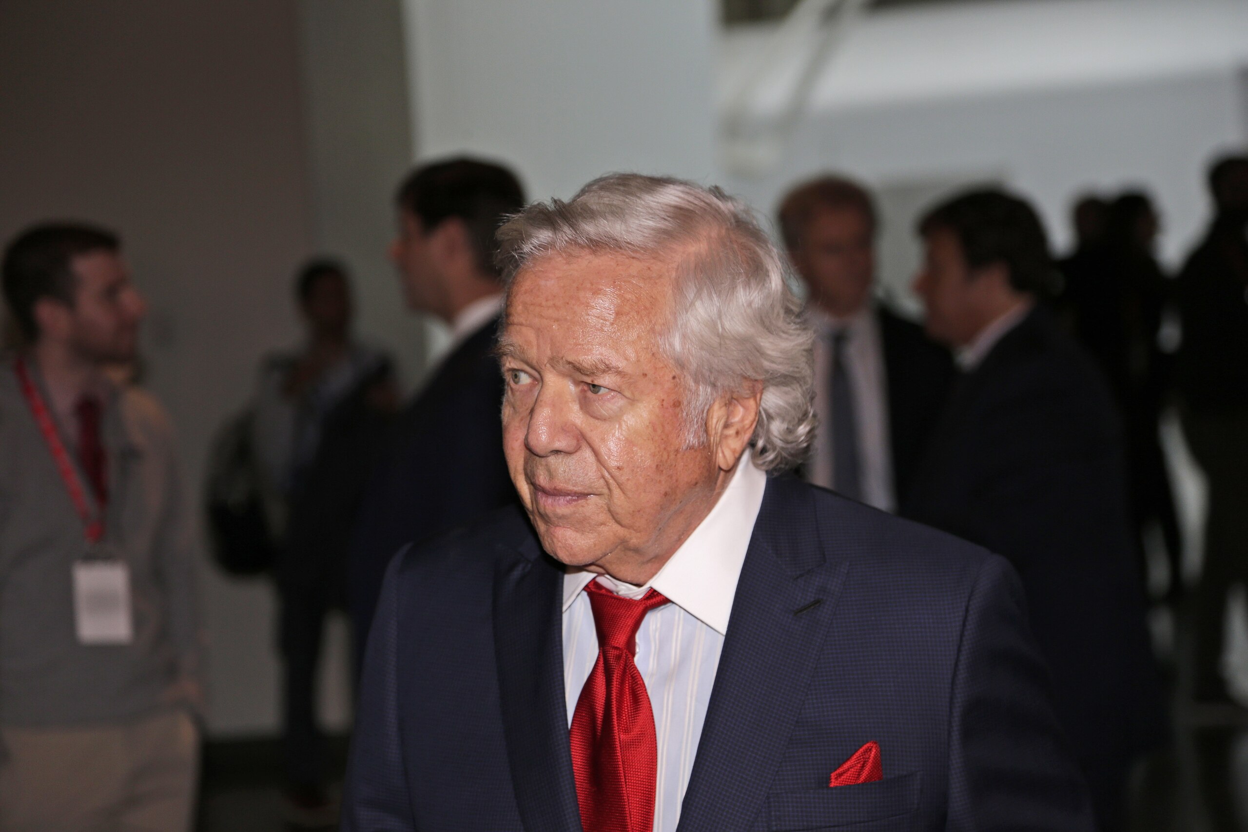 New England Patriot owner Robert Kraft arrives for the NFL fall meetings in New York, Tuesday, Oct. 16, 2018. (AP Photo/Seth Wenig) New England Patriot owner Robert Kraft arrives for the NFL fall meetings in New York, Tuesday, Oct. 16, 2018. (AP Photo/Seth Wenig)