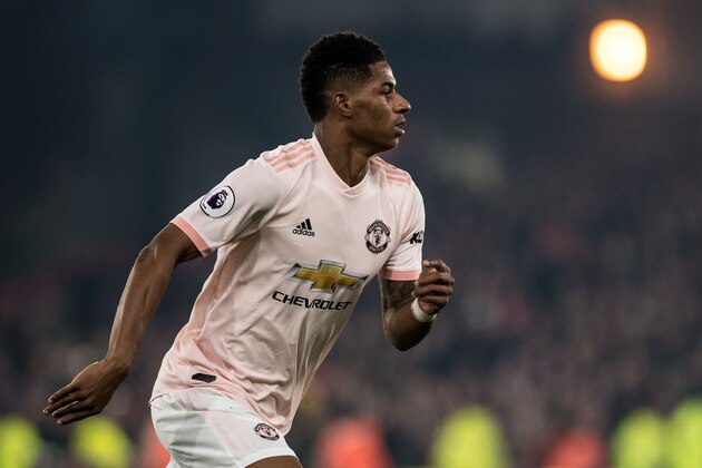 LONDON, ENGLAND - FEBRUARY 27: Marcus Rashford of Manchester United during the Premier League match between Crystal Palace and Manchester United at Selhurst Park on February 27, 2019 in London, United Kingdom. (Photo by Sebastian Frej/MB Media/Getty Images)