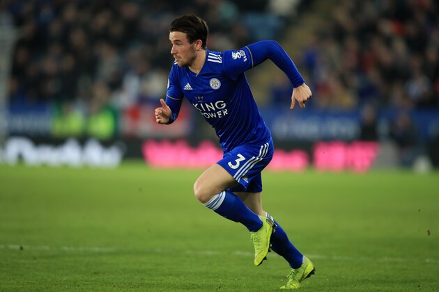 LEICESTER, ENGLAND - FEBRUARY 26:  Ben Chilwell of Leicester City during the Premier League match between Leicester City and Brighton & Hove Albion at The King Power Stadium on February 26, 2019 in Leicester, United Kingdom. (Photo by Marc Atkins/Getty Images)