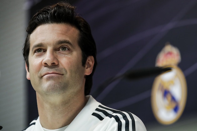, SPAIN - MARCH 1: coach Santiago Solari of Real Madrid during the   Training Real Madrid on March 1, 2019 (Photo by David S. Bustamante/Soccrates/Getty Images)