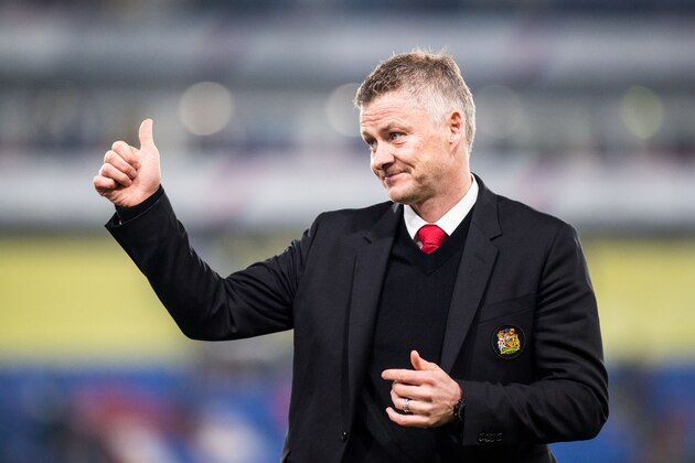 LONDON, ENGLAND - FEBRUARY 27: manager Ole Gunnar Solskjaer of Manchester United reaction during the Premier League match between Crystal Palace and Manchester United at Selhurst Park on February 27, 2019 in London, United Kingdom. (Photo by Sebastian Frej/MB Media/Getty Images)