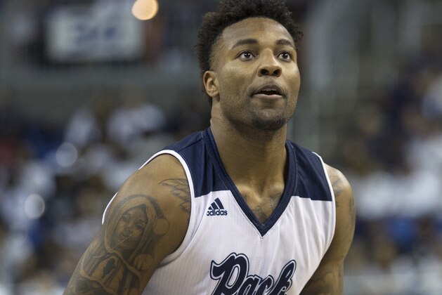 Nevada forward Jordan Caroline (24) shoot a free throw against Fresno State in the second half of an NCAA college basketball game in Reno, Nev., Saturday, Feb. 23, 2019. (AP Photo/Tom R. Smedes)