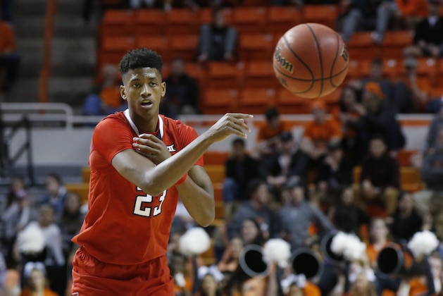 Texas Tech guard Jarrett Culver (23) during an NCAA college basketball game against Oklahoma in Stillwater, Okla., Wednesday, Feb. 13, 2019. (AP Photo/Sue Ogrocki) Texas Tech guard Jarrett Culver (23) during an NCAA college basketball game against Oklahoma in Stillwater, Okla., Wednesday, Feb. 13, 2019. (AP Photo/Sue Ogrocki)