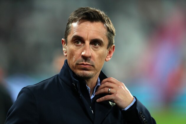 LONDON, ENGLAND - FEBRUARY 22:  Gary Neville ahead of the Premier League match between West Ham United and Fulham FC at London Stadium on February 22, 2019 in London, United Kingdom. (Photo by Catherine Ivill/Getty Images)