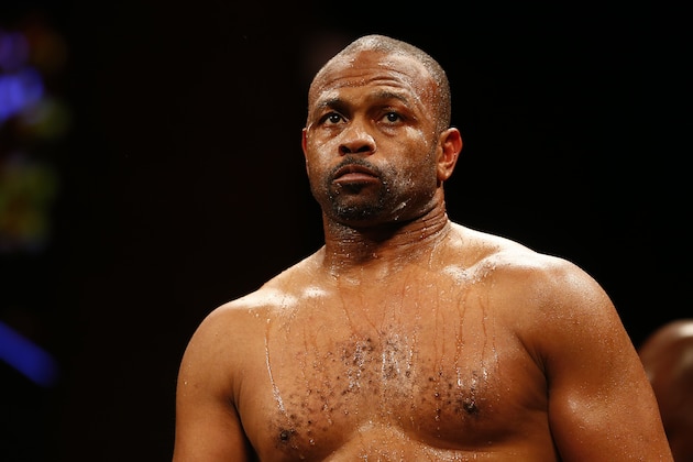 MASHANTUCKET, CT - AUGUST 16: Roy Jones Jr. during his match against Eric Watkins in the season two finale of NUVOtvs Knockout at Foxwoods Resort Casino on August 16, 2015 in Mashantucket, Connecticut. Jones won by a knockout in the sixth round. (Rich Schultz/Getty Images for NUVOtv)