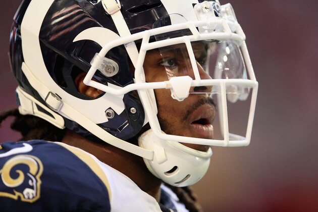 GLENDALE, ARIZONA - DECEMBER 23: Inside linebacker Mark Barron #26 of the Los Angeles Rams during the NFL game against the Arizona Cardinals at State Farm Stadium on December 23, 2018 in Glendale, Arizona. The Rams defeated the Cardinals 31-9. (Photo by Christian Petersen/Getty Images) GLENDALE, ARIZONA - DECEMBER 23: Inside linebacker Mark Barron #26 of the Los Angeles Rams during the NFL game against the Arizona Cardinals at State Farm Stadium on December 23, 2018 in Glendale, Arizona. The Rams defeated the Cardinals 31-9. (Photo by Christian Petersen/Getty Images)