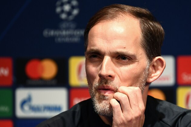 Paris Saint-Germain's German head coach Thomas Tuchel gives a press conference at the Parc des Princes in Paris on March 4, 2019, on the eve of their UEFA Champions League round of 16 second leg football match against Manchester United. (Photo by Franck FIFE / AFP)        (Photo credit should read FRANCK FIFE/AFP/Getty Images)