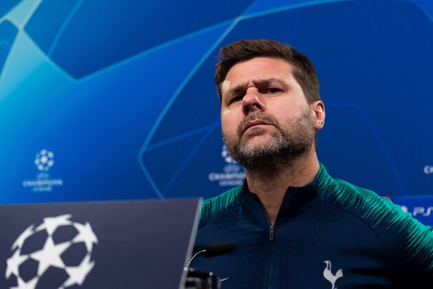 DORTMUND, GERMANY - MARCH 04: Head coach Mauricio Pochettino of Tottenham Hotspur speaks at the press conference during the Tottenham Hotspur Press Conference and Training on March 4, 2019 in Dortmund, Germany. (Photo by TF-Images/Getty Images)