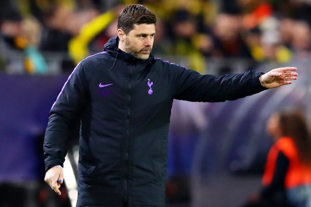 DORTMUND, GERMANY - MARCH 05:  Manager of Tottenham Hotspur, Mauricio Pochettino gestures during the UEFA Champions League Round of 16 Second Leg match between Borussia Dortmund and Tottenham Hotspur at Westfalen Stadium on March 05, 2019 in Dortmund, North Rhine-Westphalia. (Photo by Chris Brunskill/Fantasista/Getty Images)