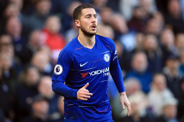 LONDON, ENGLAND - MARCH 10: Eden Hazard of Chelsea during the Premier League match between Chelsea FC and Wolverhampton Wanderers at Stamford Bridge on March 10, 2019 in London, United Kingdom. (Photo by Marc Atkins/Getty Images)