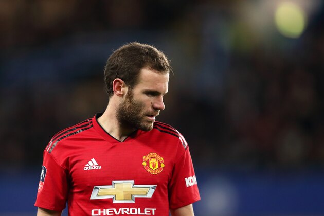 LONDON, ENGLAND - FEBRUARY 18: Juan Mata of Manchester United during the FA Cup Fifth Round match between Chelsea and Manchester United at Stamford Bridge on February 18, 2019 in London, United Kingdom. (Photo by James Williamson - AMA/Getty Images)