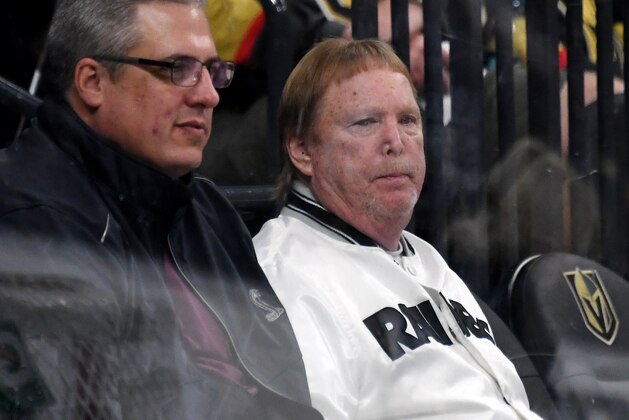 LAS VEGAS, NEVADA - FEBRUARY 28:  Oakland Raiders owner and managing general partner Mark Davis attends a game between the Florida Panthers and the Vegas Golden Knights at T-Mobile Arena on February 28, 2019 in Las Vegas, Nevada. The Golden Knights defeated the Panthers 6-5 in a shootout.  (Photo by Ethan Miller/Getty Images)
