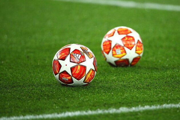 PARIS, FRANCE - MARCH 06:  General View of official Champions League adidas Madrid 19 Final match balls  prior to the UEFA Champions League Round of 16 Second Leg match between Paris Saint-Germain and Manchester United at Parc des Princes on March 6, 2019 in Paris, France. (Photo by Matthew Ashton - AMA/Getty Images)