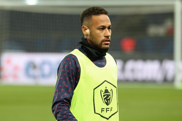 PARIS, FRANCE - JANUARY 23: Neymar Jr
of Paris Saint-Germain reacts during the French Cup match between Paris Saint-Germain and RC Strasbourg at Parc des Princes on January 23, 2019 in Paris, France. (Photo by Xavier Laine/Getty Images) PARIS, FRANCE - JANUARY 23: Neymar Jr
of Paris Saint-Germain reacts during the French Cup match between Paris Saint-Germain and RC Strasbourg at Parc des Princes on January 23, 2019 in Paris, France. (Photo by Xavier Laine/Getty Images)
