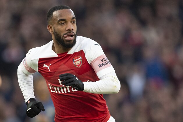 LONDON, ENGLAND - MARCH 10: Alexandre Lacazette of Arsenal during the Premier League match between Arsenal FC and Manchester United at Emirates Stadium on March 10, 2019 in London, United Kingdom. (Photo by Visionhaus/Getty Images) LONDON, ENGLAND - MARCH 10: Alexandre Lacazette of Arsenal during the Premier League match between Arsenal FC and Manchester United at Emirates Stadium on March 10, 2019 in London, United Kingdom. (Photo by Visionhaus/Getty Images)