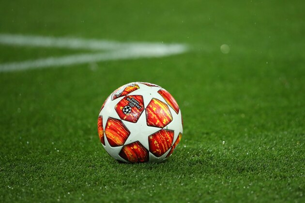 PARIS, FRANCE - MARCH 06:  General View of an official Champions League adidas Madrid 19 Final match ball prior to the UEFA Champions League Round of 16 Second Leg match between Paris Saint-Germain and Manchester United at Parc des Princes on March 6, 2019 in Paris, France. (Photo by Matthew Ashton - AMA/Getty Images)