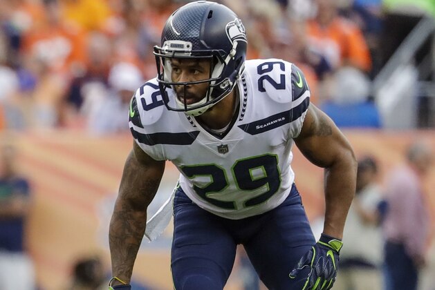 Seattle Seahawks defensive back Earl Thomas (29) lines up against the Denver Broncos during the second half of an NFL football game Sunday, Sept. 9, 2018, in Denver. (AP Photo/Jack Dempsey)