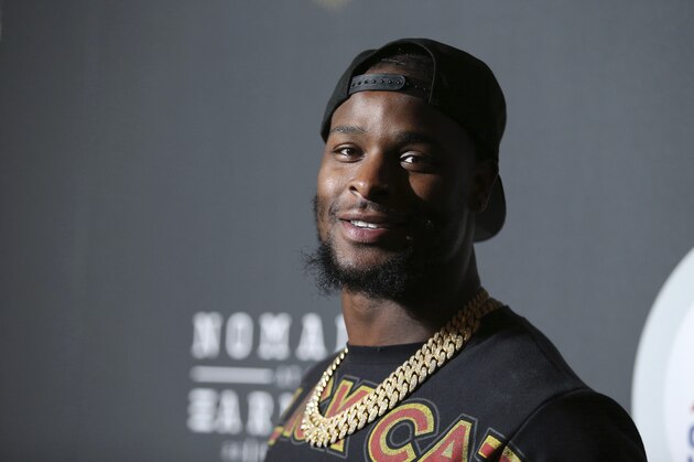 Pittsburgh Steelers Le'Veon Bell arrives at the EA Sports Bowl at The Armory on Thursday, Feb. 1, 2018, in Minneapolis. (Photo by Omar Vega/Invision/AP)