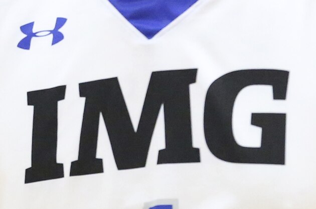 IMG Academy's Trevon Duval #1 is seen against Wasatch Academy during a high school basketball game at the 2017 Hoophall Classic on Sunday, January 15, 2017, in Springfield, MA. IMG Academy won the game.(AP Photo/Gregory Payan)