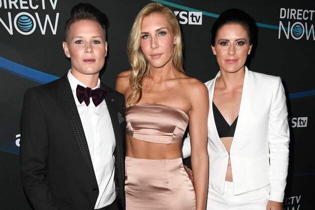 HOUSTON, TX - FEBRUARY 04: (L-R) U.S. Women's Soccer players Ashlyn Harris, Allie Long and Ali Krieger attend the 2017 DIRECTV NOW Super Saturday Night Concert at Club Nomadic on February 4, 2017 in Houston, Texas. (Photo by Frazer Harrison/Getty Images for DIRECTV) HOUSTON, TX - FEBRUARY 04: (L-R) U.S. Women's Soccer players Ashlyn Harris, Allie Long and Ali Krieger attend the 2017 DIRECTV NOW Super Saturday Night Concert at Club Nomadic on February 4, 2017 in Houston, Texas. (Photo by Frazer Harrison/Getty Images for DIRECTV)