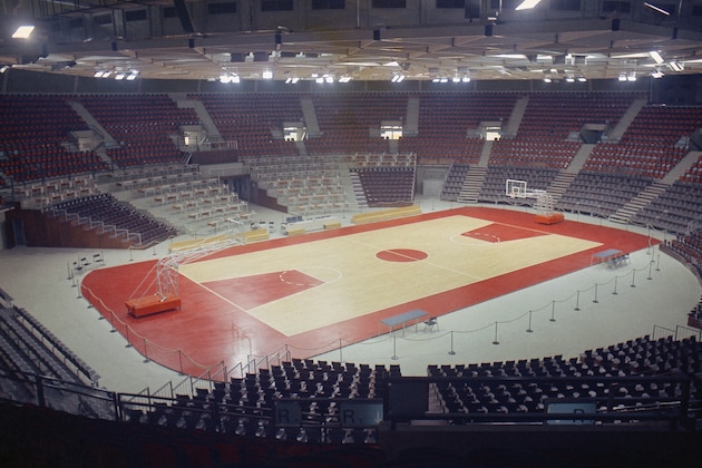 Pictured here is the Olympic Basketball  Hall in Munich, Germany, the site of the 1972 Summer Olympics. (AP Photo)