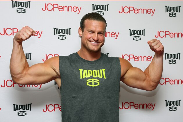IMAGE DISTRIBUTED FOR JCPENNEY - WWE Superstar and Tapout Brand Ambassador Dolph Ziggler teams up with JCPenney for a meet & greet with shoppers to promote the  Tapout fitness apparel line for men and women, at JCPenney in the Manhattan Mall, New York City, Thursday,  Aug. 18, 2016. (Photo by Stuart Ramson/Invision for JCPenney/AP Images)