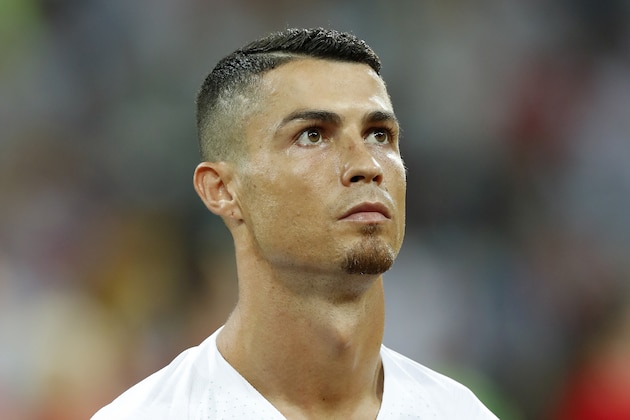 Cristiano Ronaldo of Portugal during the 2018 FIFA World Cup Russia round of 16 match between Uruguay and at the Fisht Stadium on June 30, 2018 in Sochi, Russia(Photo by VI Images via Getty Images)