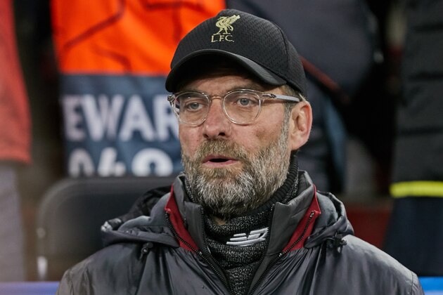 MUNICH, GERMANY - MARCH 13: head coach Juergen Klopp of Liverpool looks on during the UEFA Champions League Round of 16 Second Leg match between FC Bayern Muenchen and Liverpool at Allianz Arena on March 13, 2019 in Munich, Germany. (Photo by TF-Images/Getty Images)