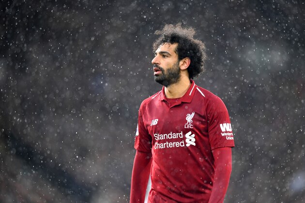 LONDON, ENGLAND - MARCH 17: Mohamed Salah of Liverpool  looks on during the Premier League match between Fulham FC and Liverpool FC at Craven Cottage on March 17, 2019 in London, United Kingdom. (Photo by Michael Regan/Getty Images)