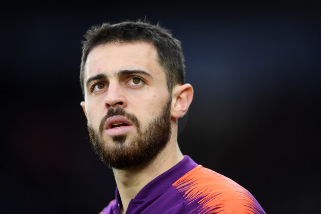 SWANSEA, WALES - MARCH 16: Bernardo Silva of Manchester City during the FA Cup Quarter Final match between Swansea City and Manchester City at Liberty Stadium on March 16, 2019 in Swansea, United Kingdom. (Photo by Harry Trump/Getty Images)