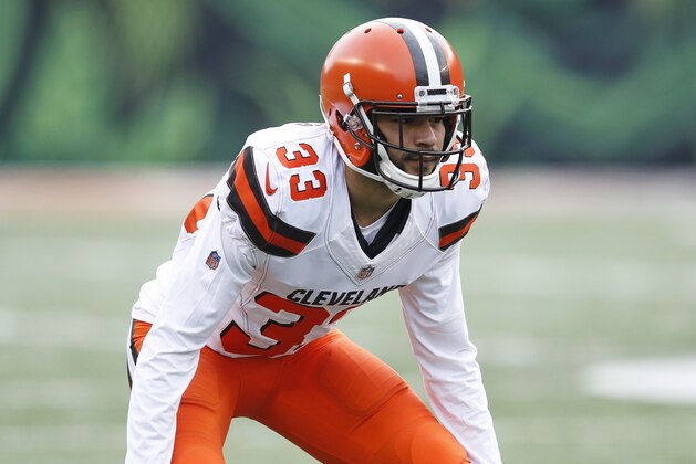 CINCINNATI, OH - NOVEMBER 25: Phillip Gaines #33 of the Cleveland Browns in action during the game against the Cincinnati Bengals at Paul Brown Stadium on November 25, 2018 in Cincinnati, Ohio. Cleveland won 35-20. (Photo by Joe Robbins/Getty Images)