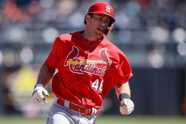 TAMPA, FLORIDA - MARCH 06:  Paul Goldschmidt #46 of the St. Louis Cardinals runs to third base in the third inning against the New York Yankees during the Grapefruit League spring training game at Steinbrenner Field on March 06, 2019 in Tampa, Florida. (Photo by Dylan Buell/Getty Images)