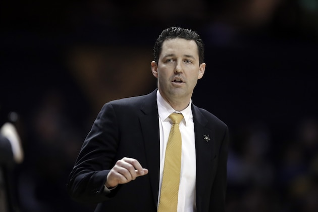 Vanderbilt head coach Bryce Drew watches the action in the second half of an NCAA college basketball game against Arkansas Wednesday, March 6, 2019, in Nashville, Tenn. (AP Photo/Mark Humphrey)