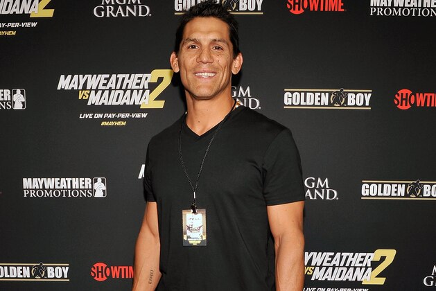 LAS VEGAS, NV - SEPTEMBER 13:  Mixed martial artist Frank Shamrock arrives at Showtime's VIP prefight party for 'Mayhem: Mayweather vs. Maidana 2' at the MGM Grand Garden Arena on September 13, 2014 in Las Vegas, Nevada.  (Photo by David Becker/Getty Images for SHOWTIME SPORTS)